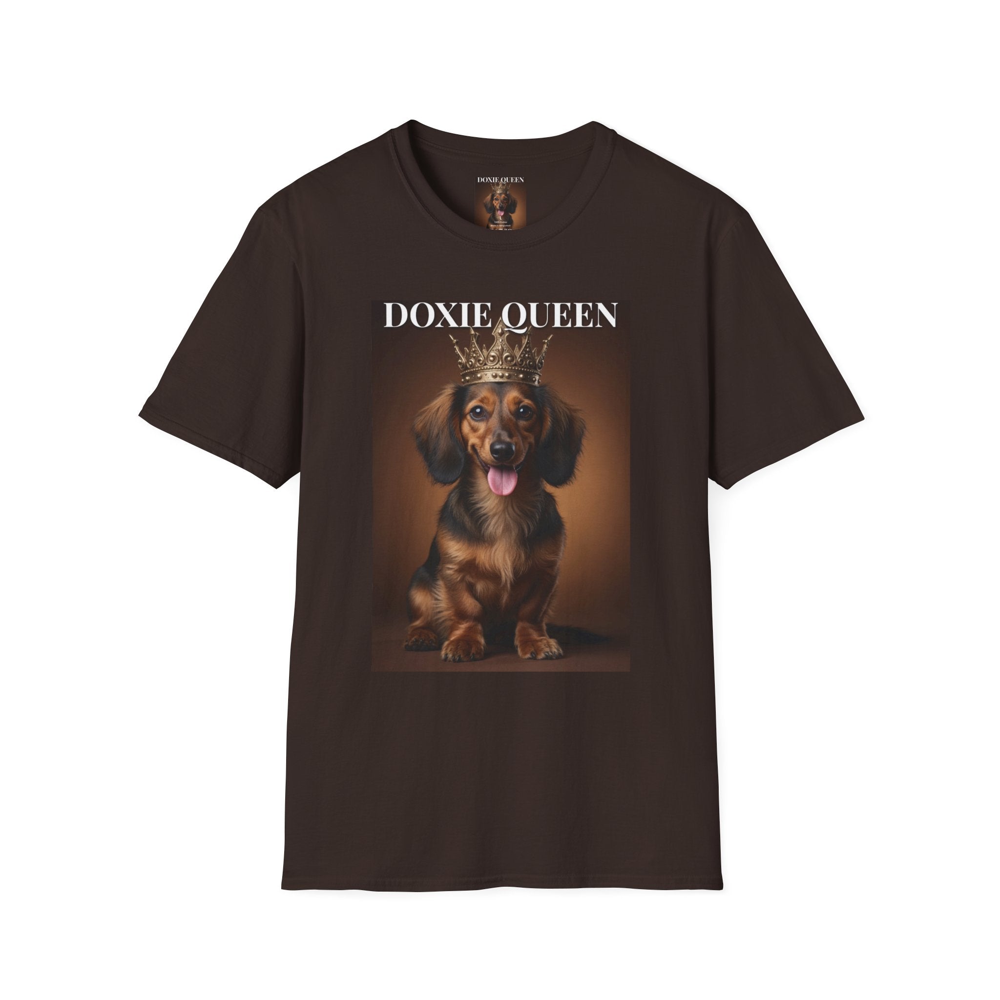 Doxie Queen Dachshund T-Shirt — Cute Dachshund Dog Tee for Dog Lovers, Pet Mom Gift